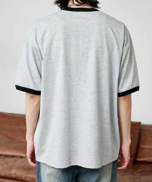 PUBLUX(パブリュクス)の「PUBLUX/パブリュクス <機能性素材>Mickey Mouse/ミッキーマウス/ スケッチ リンガーTシャツ 限定展開(Tシャツ/カットソー・メンズ・レッド/グレー/ネイビー/サックスブルー・LARGE/SMALL/MEDIUM)」の8枚目の写真
