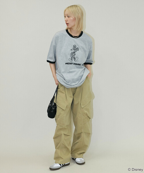 PUBLUX(パブリュクス)の「PUBLUX/パブリュクス <機能性素材>Mickey Mouse/ミッキーマウス/ スケッチ リンガーTシャツ 限定展開(Tシャツ/カットソー・メンズ・レッド/グレー/ネイビー/サックスブルー・LARGE/SMALL/MEDIUM)」の17枚目の写真