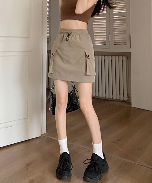 Ritzy(リッツィー)の「カーゴミニスカート(スカート・レディース・グレー/カーキ/ブラック・M)」の21枚目の写真