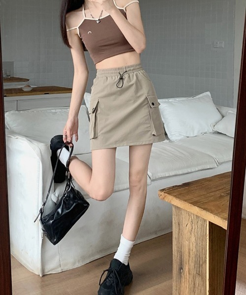 Ritzy(リッツィー)の「カーゴミニスカート(スカート・レディース・グレー/カーキ/ブラック・M)」の20枚目の写真