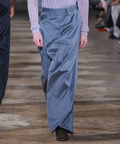 TAAKK(ターク)の「【TAAKK/ターク】Wrap Pants(スラックス・メンズ・グレー/ブラック・3/2)」の13枚目の写真