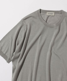 JOHN SMEDLEY / HILCOTE ウールコットン クルーネック ショートスリーブ ニット