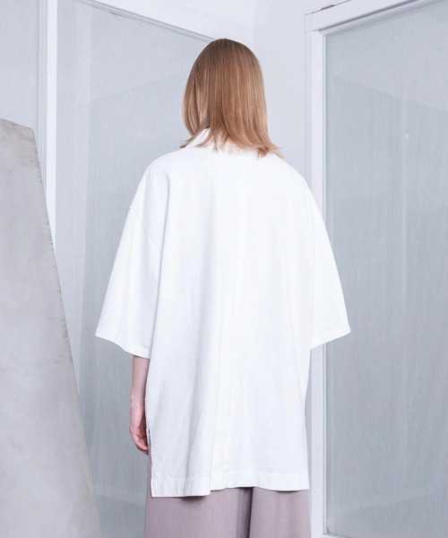 VOAAOV（ヴォアーブ）の「【VOAAOV】 HEAVY JERSEY GARMENT DYE Short Sleeve Shirt（シャツ/ブラウス・メンズ・ブラック/オリーブ/チャコールグレー/ホワイト/ネイビー・2/1）」の8枚目の写真