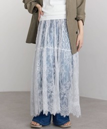 pocket（ポケット）の「ヒゲレースレイヤードスカート（スカート）」