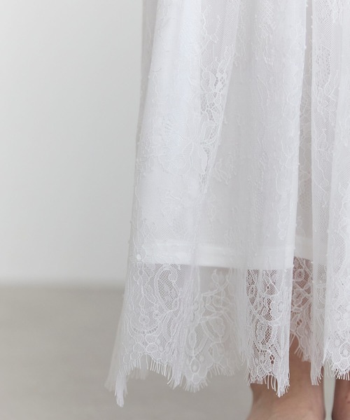 pocket（ポケット）の「ヒゲレースレイヤードスカート（スカート・レディース・ブラック/オフホワイト・FREE）」の19枚目の写真