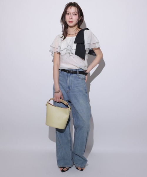 新品♡マイストラーダ  オフショル  ブラウス Mystrada（マイストラーダ）の「ボリュームオフショルブラウス（シャツ