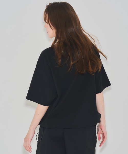 EMMA NOVEMBER　（エマノーヴェンバー）の「リラックスフィット ドローコード Tシャツ（Tシャツ/カットソー・メンズ・ブラック・3/2/1）」の12枚目の写真