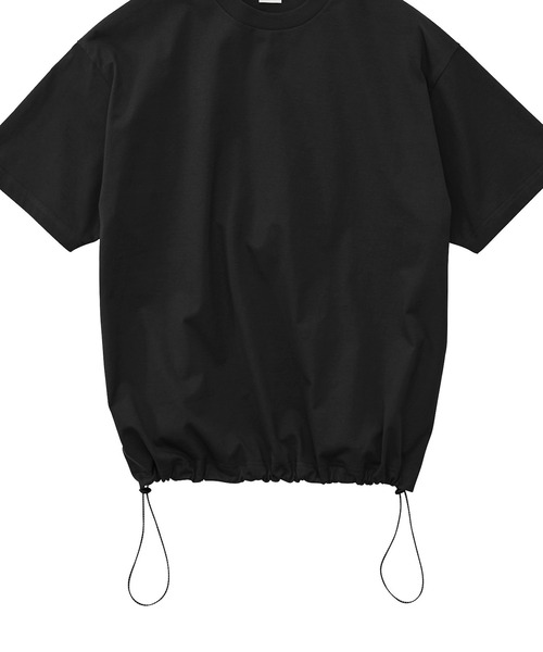 EMMA NOVEMBER　（エマノーヴェンバー）の「リラックスフィット ドローコード Tシャツ（Tシャツ/カットソー・メンズ・ブラック・3/2/1）」の18枚目の写真