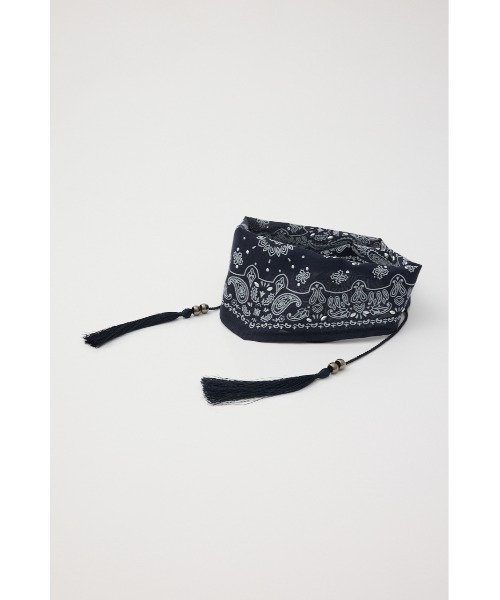 MOUSSY（マウジー）の「STUDDED BANDANA スカーフ（バンダナ/スカーフ・レディース・ネイビー/バーガンディー・FREE）」の9枚目の写真