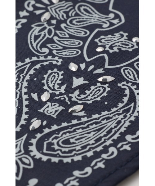 MOUSSY（マウジー）の「STUDDED BANDANA スカーフ（バンダナ/スカーフ・レディース・ネイビー/バーガンディー・FREE）」の11枚目の写真
