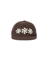 AMOU（アモウ）の「SPIRAL 5PANNEL CAP BROWN（キャップ）」
