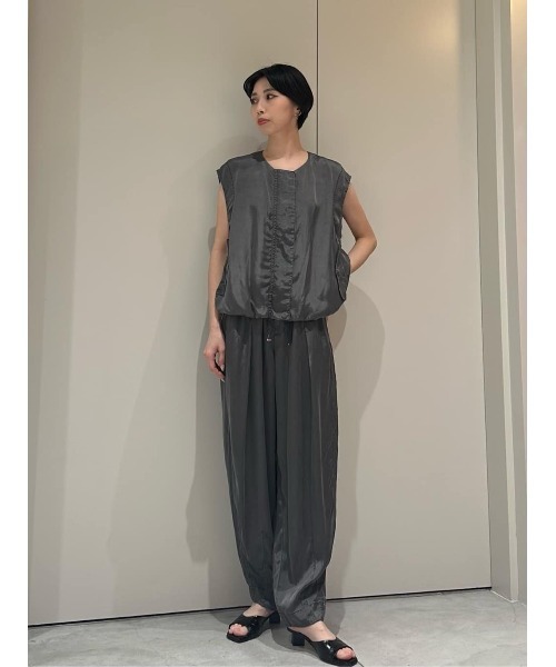 COLUMN（コラム）の「COLUMN / ヴィンテージサテンベスト＜PERMANENT＞（ベスト・レディース・グレー/ブラウン・38/36）」の13枚目の写真
