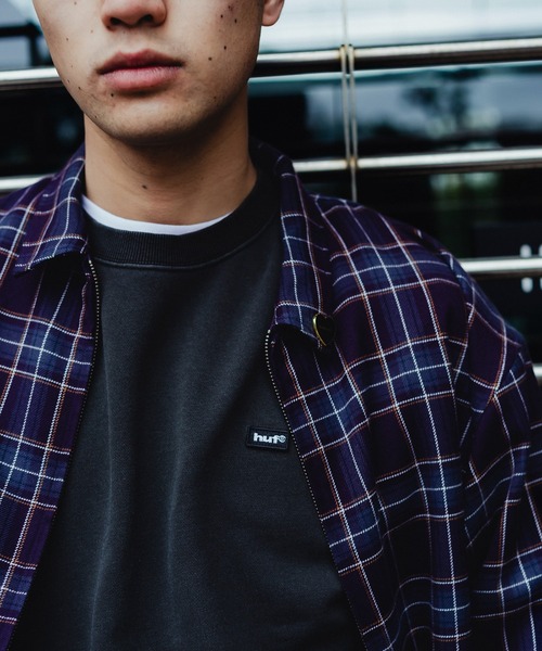 HUF（ハフ）の「huf eightynine WASHED FLEECE  TEE（Tシャツ/カットソー・メンズ・ブラック/ブラウン/アッシュグレー/ライトパープル/グリーン・XL/M/L/S/XXL）」の7枚目の写真