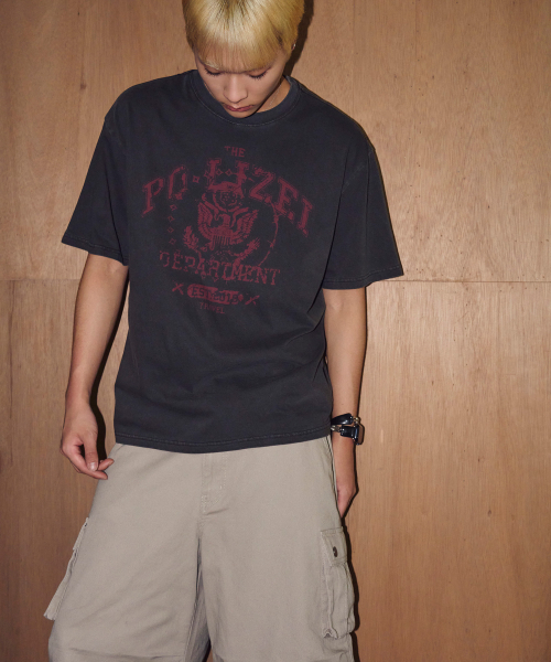 TRAVEL（トラベル）の「フィールドスタンプピグメント半袖Tシャツブラックチャコール（Tシャツ/カットソー・レディース・その他・SMALL/MEDIUM/LARGE/X-LARGE）」の4枚目の写真