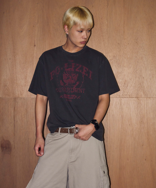 TRAVEL（トラベル）の「フィールドスタンプピグメント半袖Tシャツブラックチャコール（Tシャツ/カットソー・レディース・その他・SMALL/MEDIUM/LARGE/X-LARGE）」の6枚目の写真
