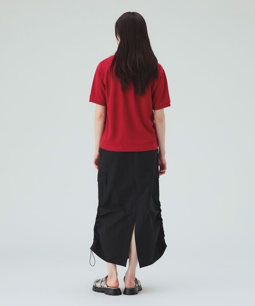 BEAMS HEART(ビームスハート)の「【7/31値下げ】配色 レース ポロシャツ(Tシャツ/カットソー・レディース・レッド/オフホワイト/チャコールグレー・FREE)」の13枚目の写真