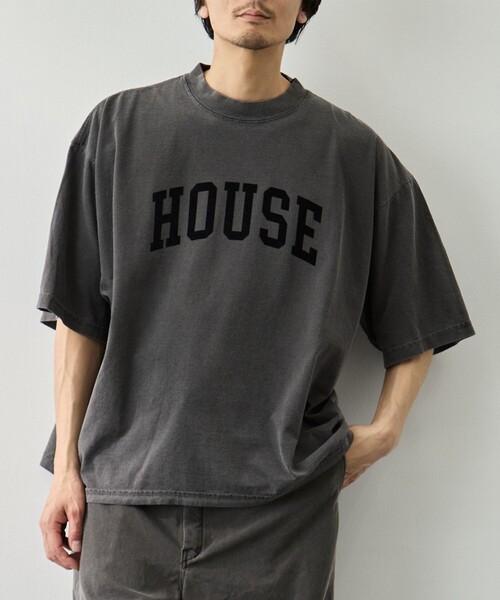 is-ness(イズネス)の「【is-ness/イズネス】HOUSE T-SHIRT FL(Tシャツ/カットソー・メンズ・グレー/ブラック/ホワイト・L/M)」の3枚目の写真