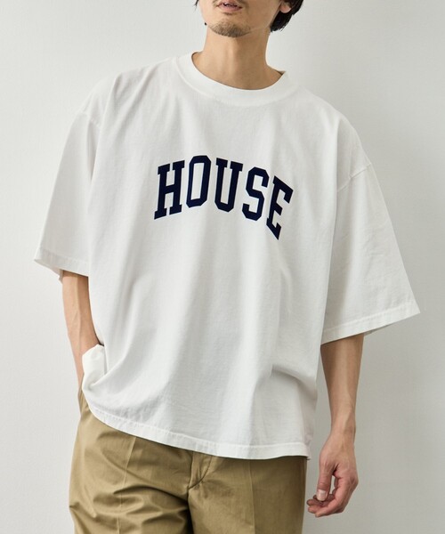 is-ness(イズネス)の「【is-ness/イズネス】HOUSE T-SHIRT FL(Tシャツ/カットソー・メンズ・グレー/ブラック/ホワイト・L/M)」の4枚目の写真