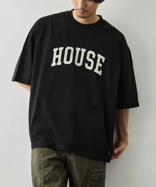 is-ness(イズネス)の「【is-ness/イズネス】HOUSE T-SHIRT FL(Tシャツ/カットソー・メンズ・グレー/ブラック/ホワイト・L/M)」の11枚目の写真