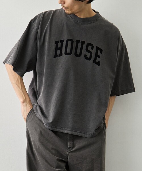 is-ness(イズネス)の「【is-ness/イズネス】HOUSE T-SHIRT FL(Tシャツ/カットソー・メンズ・グレー/ブラック/ホワイト・L/M)」の18枚目の写真