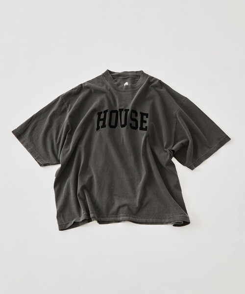 is-ness(イズネス)の「【is-ness/イズネス】HOUSE T-SHIRT FL(Tシャツ/カットソー・メンズ・グレー/ブラック/ホワイト・L/M)」の22枚目の写真