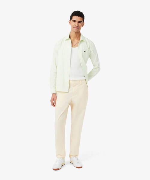 LACOSTE(ラコステ)の「エッセンシャルテーパードチノパンツ(チノパンツ・メンズ・オフホワイト/ダークネイビー・30/31/32/33)」の3枚目の写真