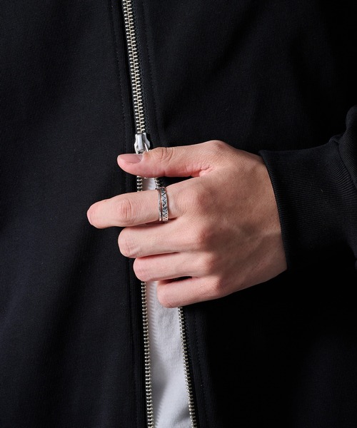 MAISON CLUB(メゾンクラブ)の「【MAISON CLUB】Double Layer Mesh Ring Silver925 KUN(リング・メンズ・シルバー・16/18/20)」の6枚目の写真