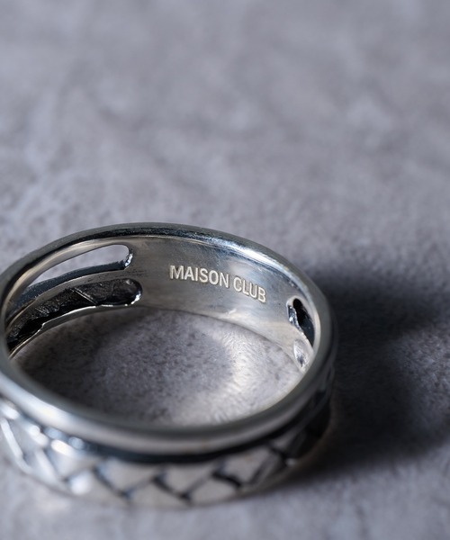 MAISON CLUB(メゾンクラブ)の「【MAISON CLUB】Double Layer Mesh Ring Silver925 KUN(リング・メンズ・シルバー・16/18/20)」の3枚目の写真