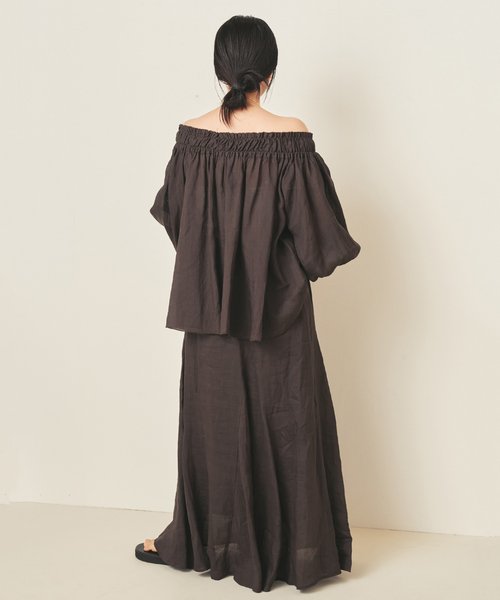 plage(プラージュ)の「RAMY LINEN ブラウス(シャツ/ブラウス・レディース・ボルドー/ブラウン・FREE)」の8枚目の写真