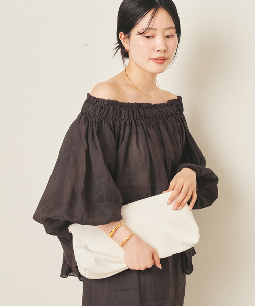 plage(プラージュ)の「RAMY LINEN ブラウス(シャツ/ブラウス・レディース・ボルドー/ブラウン・FREE)」の11枚目の写真