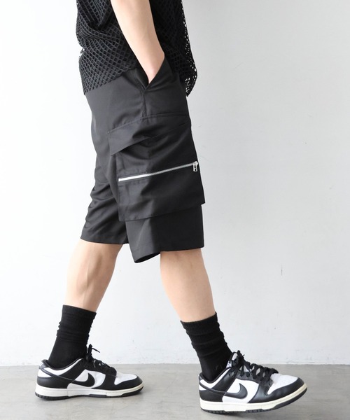 GALLIS ADDICTION(ガリスアディクション)の「GA Shiny Cargo Shorts(その他パンツ・メンズ・ブラック・L/M)」の6枚目の写真