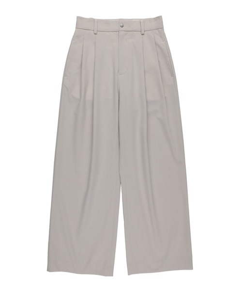 NANGA(ナンガ)の「WEATHER STRETCH TUCK PANTS W/ウェザーストレッチ タックパンツ(ウィメンズ)(その他パンツ・レディース・ライトグレー・M)」の1枚目の写真