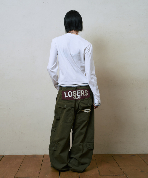 LOSERS CLUB(ルーザーズクラブ)の「マルチカーゴポケットワイドコットンパンツカーキ(その他パンツ・レディース・その他・SMALL/MEDIUM/LARGE/X-LARGE/X-SMALL)」の6枚目の写真