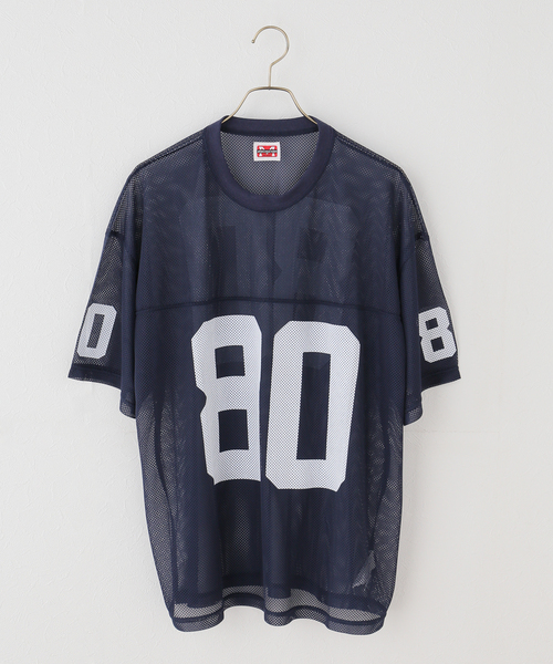 JOURNAL STANDARD(ジャーナルスタンダード)の「別注【MASON/メイソン】メッシュTシャツ(Tシャツ/カットソー・レディース・ネイビー/ホワイト・FREE)」の2枚目の写真