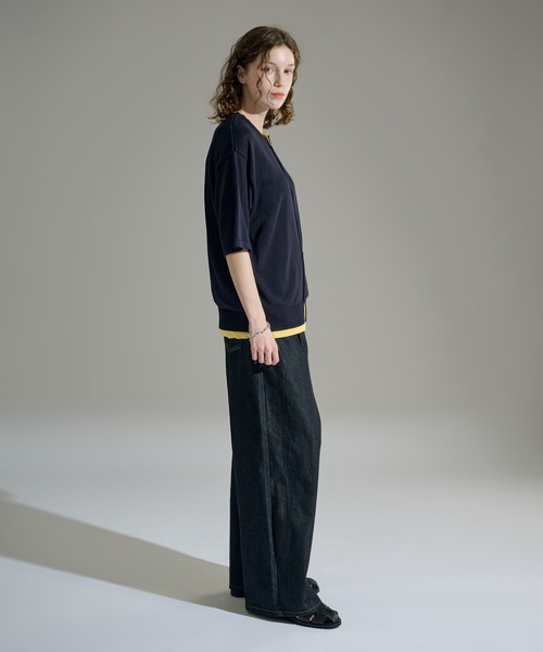 WETTEMPT(ウィテンプト)の「CREW NECK LAYERED KNIT S/S SHIRT / クルーネックレイヤードニットS/Sシャツ(シャツ/ブラウス・メンズ・ネイビー/ダークブラウン/ブラック・SMALL/MEDIUM/LARGE)」の15枚目の写真