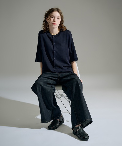 WETTEMPT(ウィテンプト)の「CREW NECK LAYERED KNIT S/S SHIRT / クルーネックレイヤードニットS/Sシャツ(シャツ/ブラウス・メンズ・ネイビー/ダークブラウン/ブラック・SMALL/MEDIUM/LARGE)」の17枚目の写真