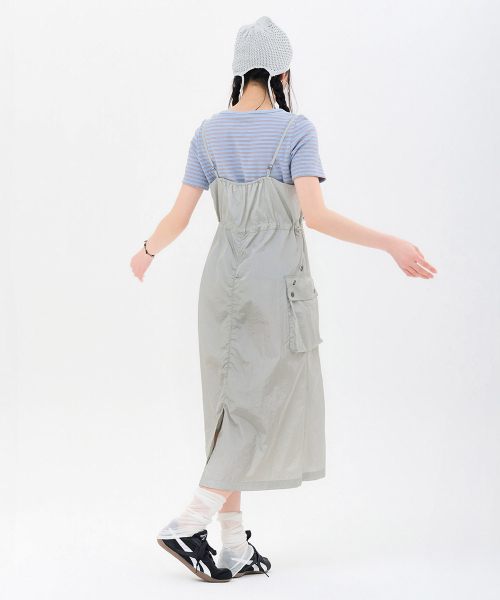 CHASECULT（チェイスカルト）の「女性グロッシービスチェワンピース-FBRG6174C0E（ワンピース・レディース・ライトグレー・85/90）」の3枚目の写真