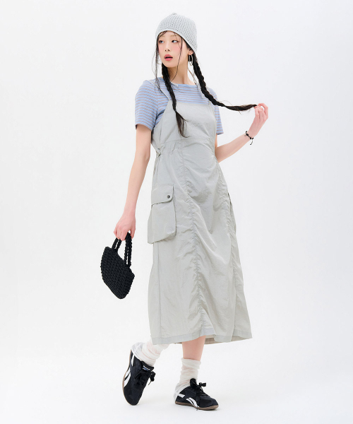 CHASECULT（チェイスカルト）の「女性グロッシービスチェワンピース-FBRG6174C0E（ワンピース・レディース・ライトグレー・85/90）」の5枚目の写真