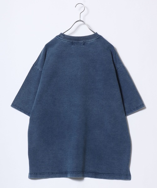 MRU(エムアールユー)の「2026SS MRU/エムアールユー カットデニム Tシャツ×ショートパンツ ハーフパンツ/セットアップ/上下セット レディース メンズ(Tシャツ/カットソー・メンズ・ライトインディゴブルー/ブルー系その他/ブルー系その他2/ネイビー・M/L/XL)」の21枚目の写真