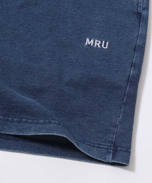 MRU(エムアールユー)の「2026SS MRU/エムアールユー カットデニム Tシャツ×ショートパンツ ハーフパンツ/セットアップ/上下セット レディース メンズ(Tシャツ/カットソー・メンズ・ライトインディゴブルー/ブルー系その他/ブルー系その他2/ネイビー・M/L/XL)」の9枚目の写真