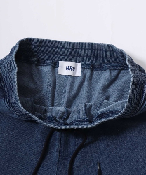 MRU(エムアールユー)の「2026SS MRU/エムアールユー カットデニム Tシャツ×ショートパンツ ハーフパンツ/セットアップ/上下セット レディース メンズ(Tシャツ/カットソー・メンズ・ライトインディゴブルー/ブルー系その他/ブルー系その他2/ネイビー・M/L/XL)」の11枚目の写真