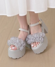 Ambre Neige（アンブルネージュ）の「platform flill sandals / アツゾコフリルサンダル（サンダル）」