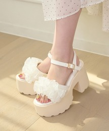 Ambre Neige（アンブルネージュ）の「platform flill sandals / アツゾコフリルサンダル（サンダル）」
