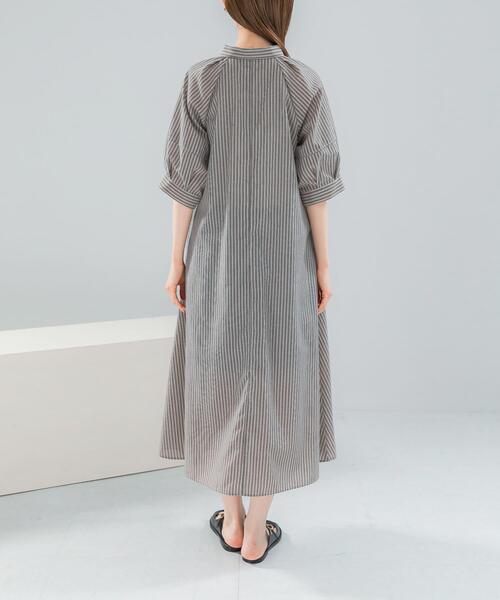 URBAN RESEARCH ROSSO WOMEN(アーバンリサーチ ロッソ)の「『WEB限定』イージーリネンシャツワンピース(ワンピース・レディース・ブラウン系その他/ネイビー/その他1・FREE)」の11枚目の写真