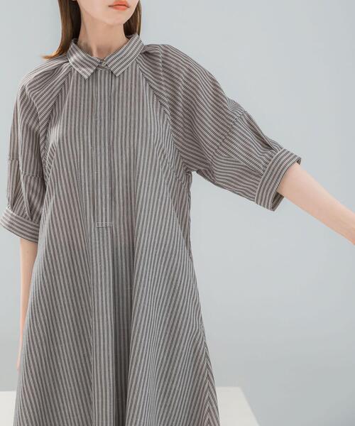 URBAN RESEARCH ROSSO WOMEN(アーバンリサーチ ロッソ)の「『WEB限定』イージーリネンシャツワンピース(ワンピース・レディース・ブラウン系その他/ネイビー/その他1・FREE)」の12枚目の写真