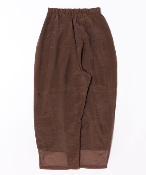CIEL'AIR(シエルエアー)の「SHEER ORGANZA WIDE PANTS(シアーオーガンジーワイドパンツ)(その他パンツ・レディース・ブラウン/オフホワイト・FREE)」の16枚目の写真