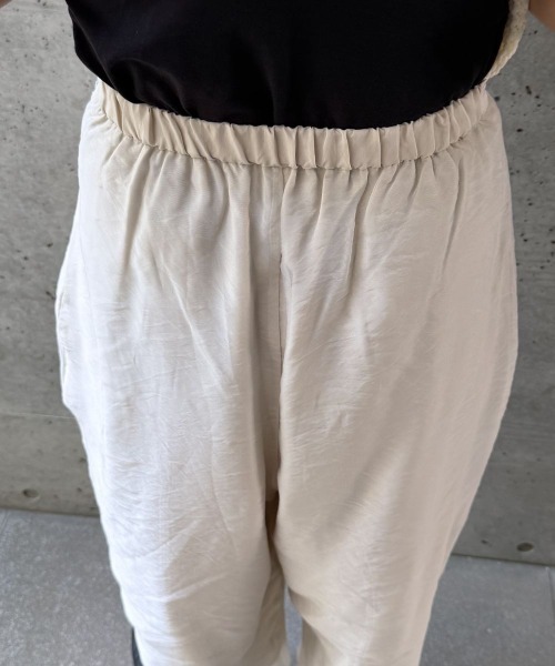 CIEL'AIR(シエルエアー)の「SHEER ORGANZA WIDE PANTS(シアーオーガンジーワイドパンツ)(その他パンツ・レディース・ブラウン/オフホワイト・FREE)」の13枚目の写真