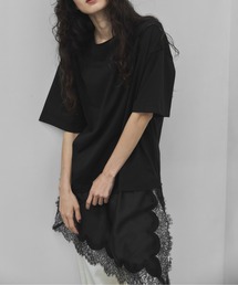 feepur | サテンレースドッキングTee(Tシャツ/カットソー)
