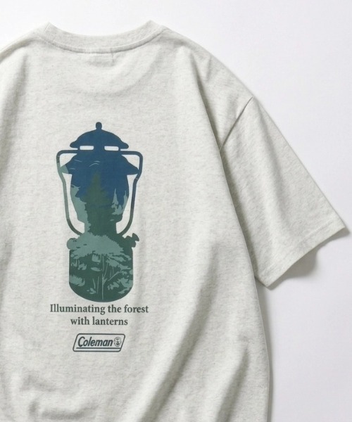 COLEMAN(コールマン)の「2026SS Coleman/コールマン フロントワンポイント バックプリント半袖Tシャツ レディース メンズ(Tシャツ/カットソー・メンズ・チャコール/ホワイト/ブラック系その他/グレー系その他・LL/L/M)」の3枚目の写真