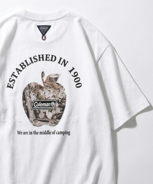 COLEMAN(コールマン)の「2026SS Coleman/コールマン フロントワンポイント バックプリント半袖Tシャツ レディース メンズ(Tシャツ/カットソー・メンズ・チャコール/ホワイト/ブラック系その他/グレー系その他・LL/L/M)」の1枚目の写真